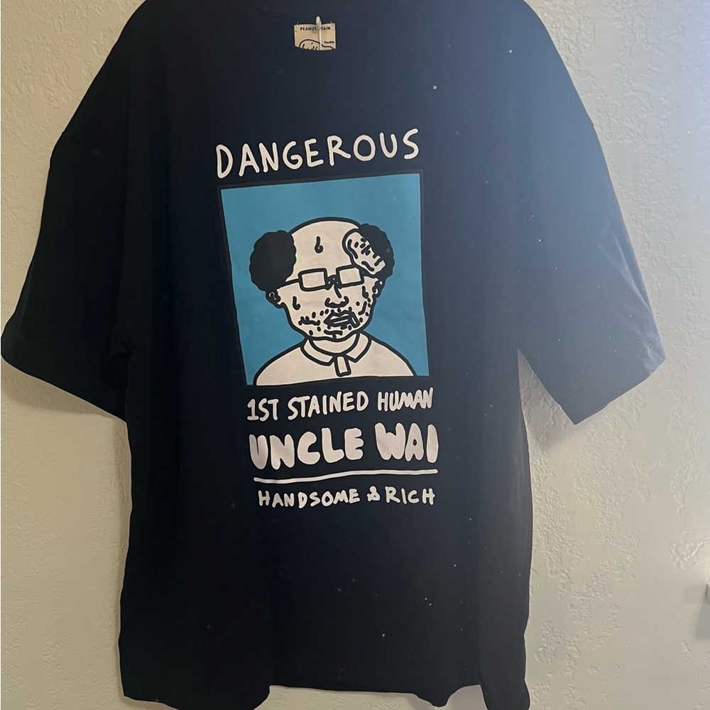 Peanuts Black and Blue Graphic Tee